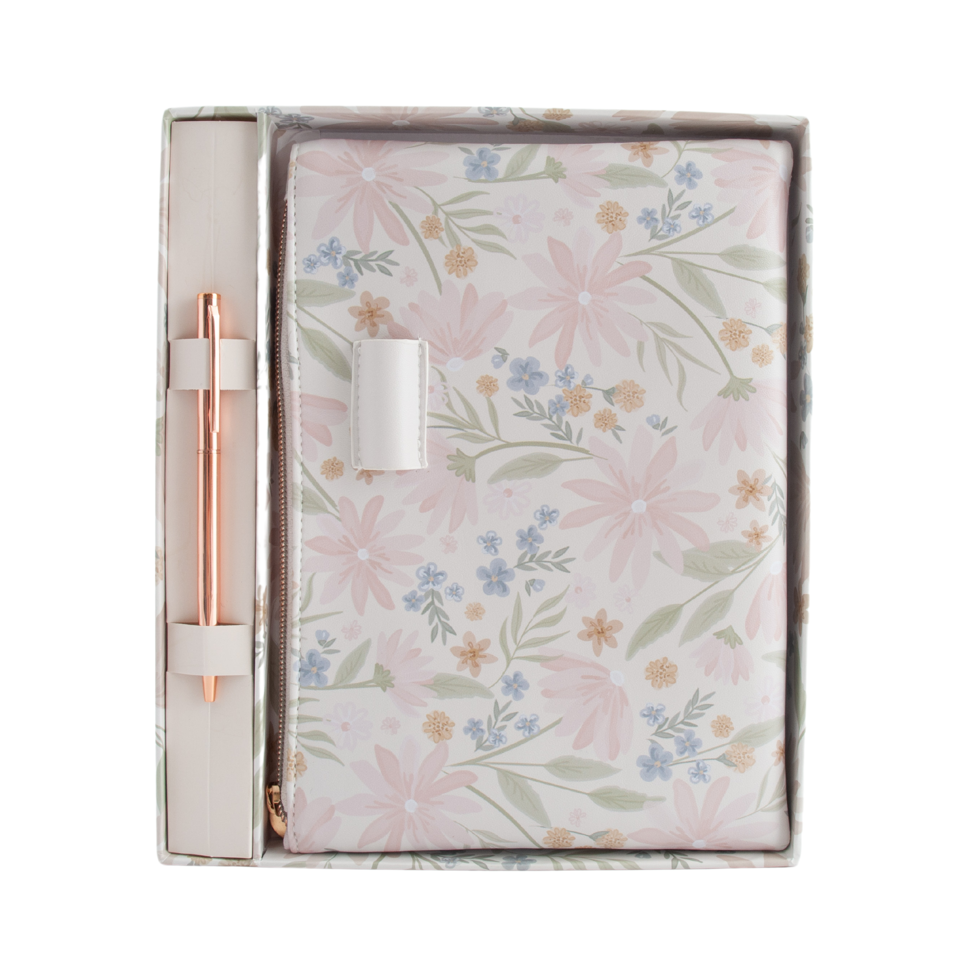 Pencil Case & Pen Set - Blushing Floral
